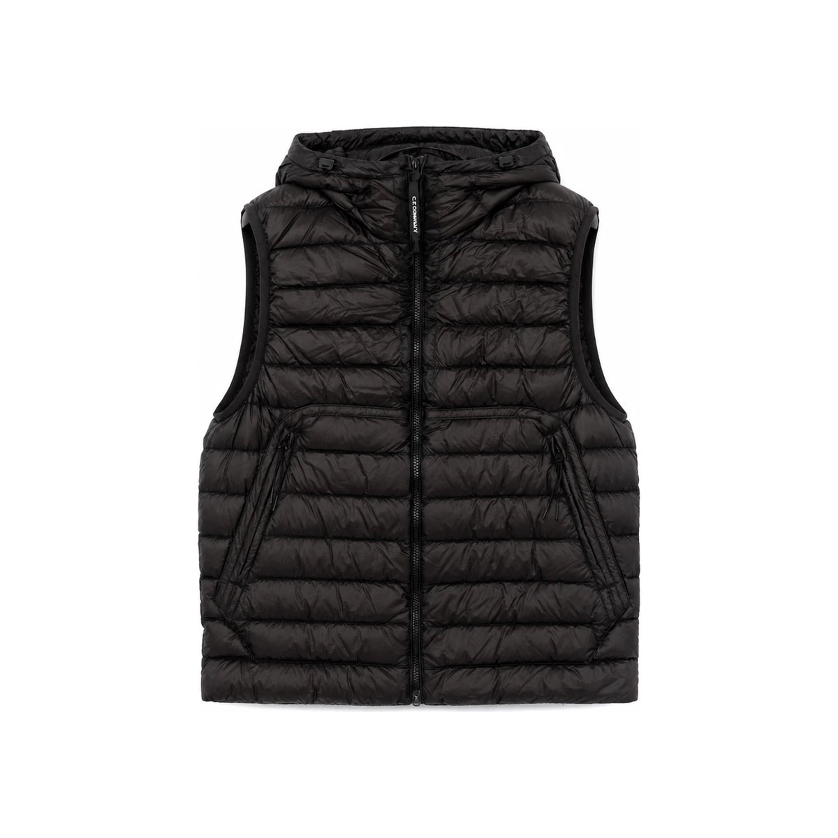 CP Company Lens Patch DD Shell Hooded Puffer Vest Men’s J 21CMVE014A 110416A 999