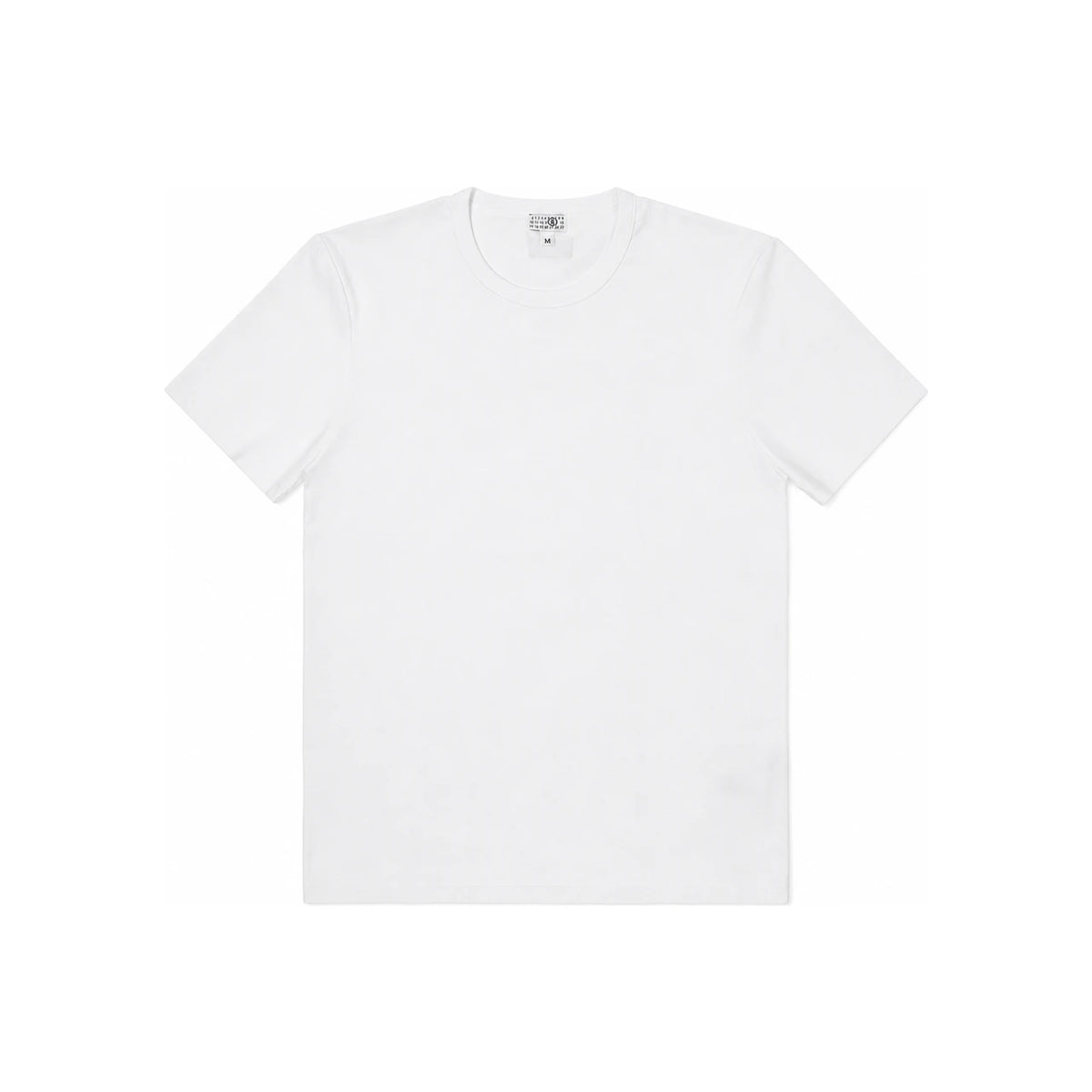 Maison Margiela MM6 Number Logo Patch Short Sleeve T-Shirt White Men