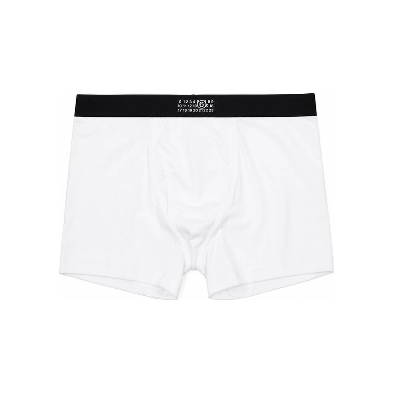 Maison Margiela Number Logo Boxer Briefs White Men Underwear