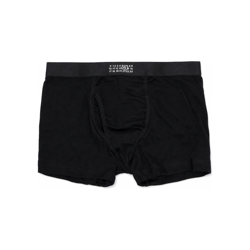 Maison Margiela Numbering Logo Boxer Briefs Men Underwear Black