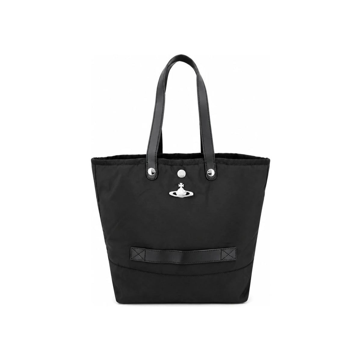 Vivienne Westwood Black Poly Utility Small Tote Bag