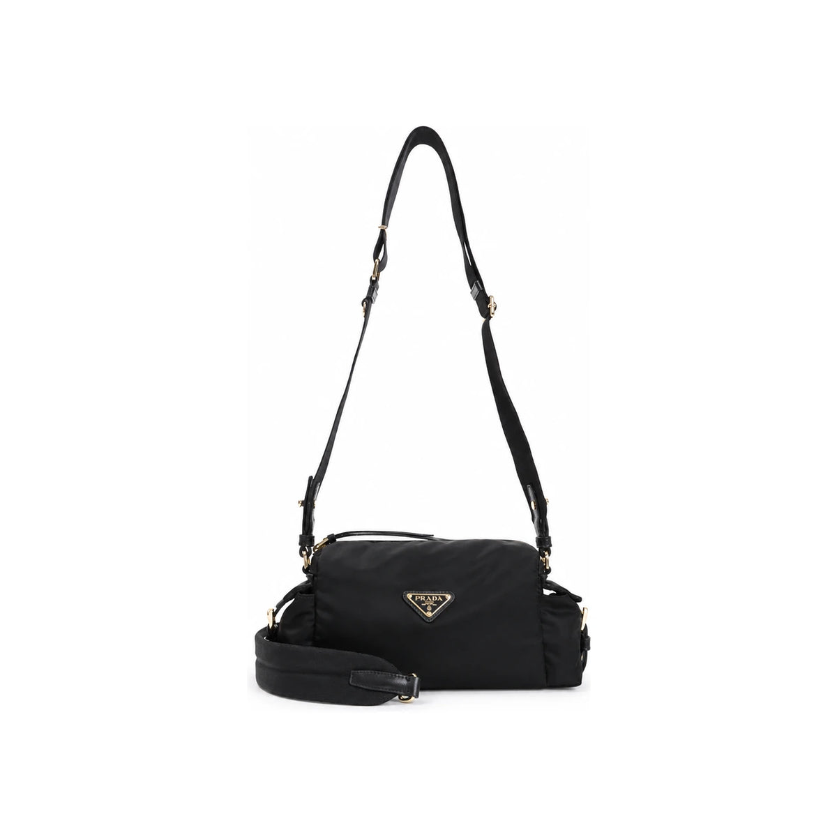 PRADA Black Nylon Shoulder Bag