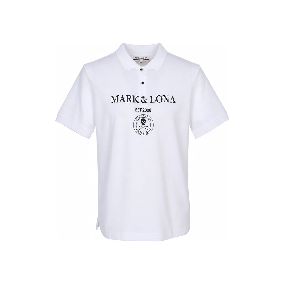 MARK&LONA Men’s Golf Polo Short Sleeve T-Shirt White