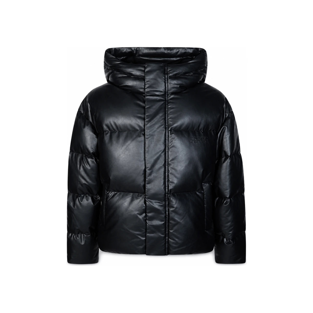 MM6 Black Short Down Puffer Jacket