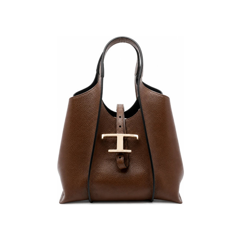 Tods Timeless Mini Shopper Crossbody Bag Brown