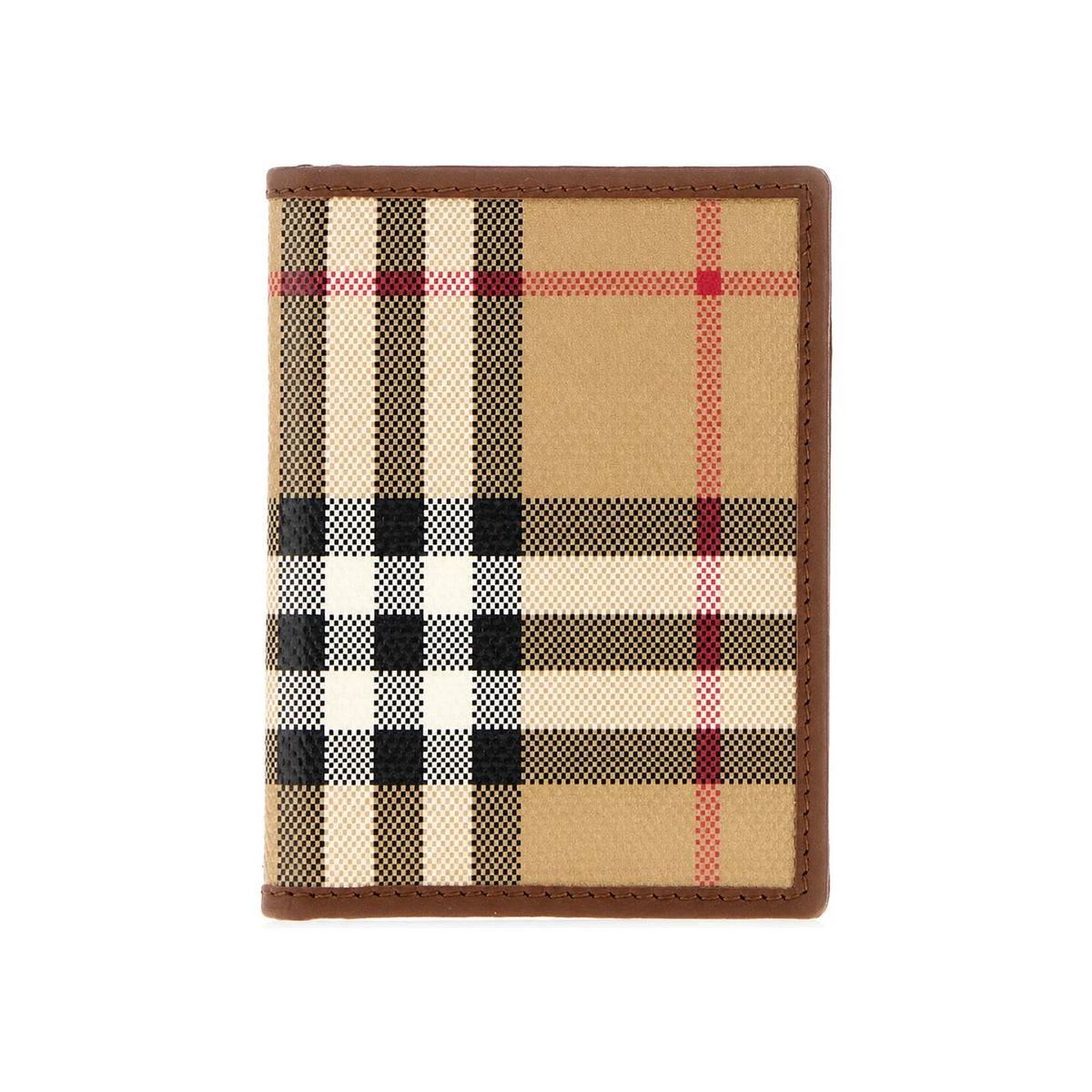 BURBERRY Check Folding Card Holder Wallet 8129976 A7026