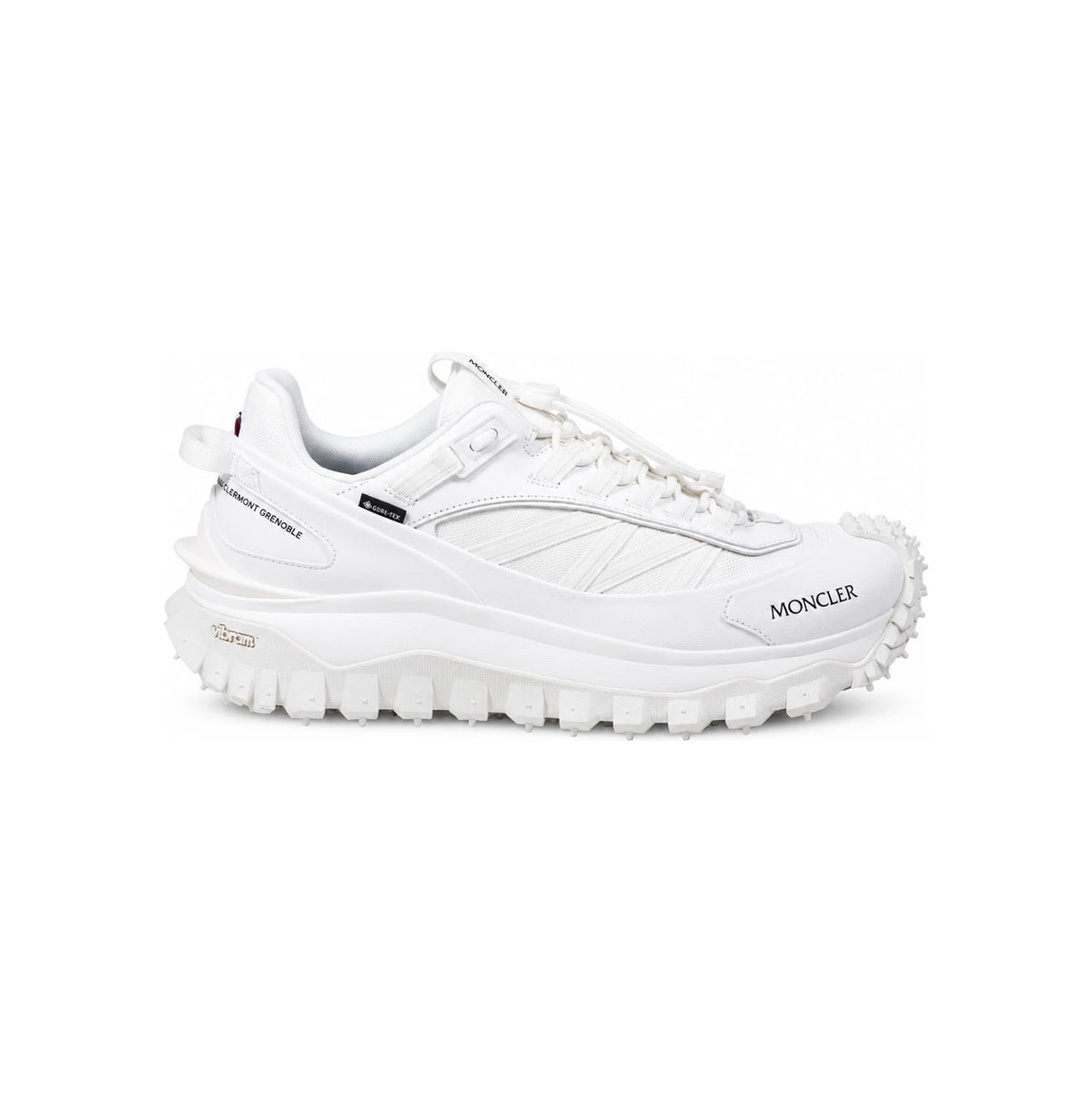 Moncler Leather Low Top Sneakers White Men