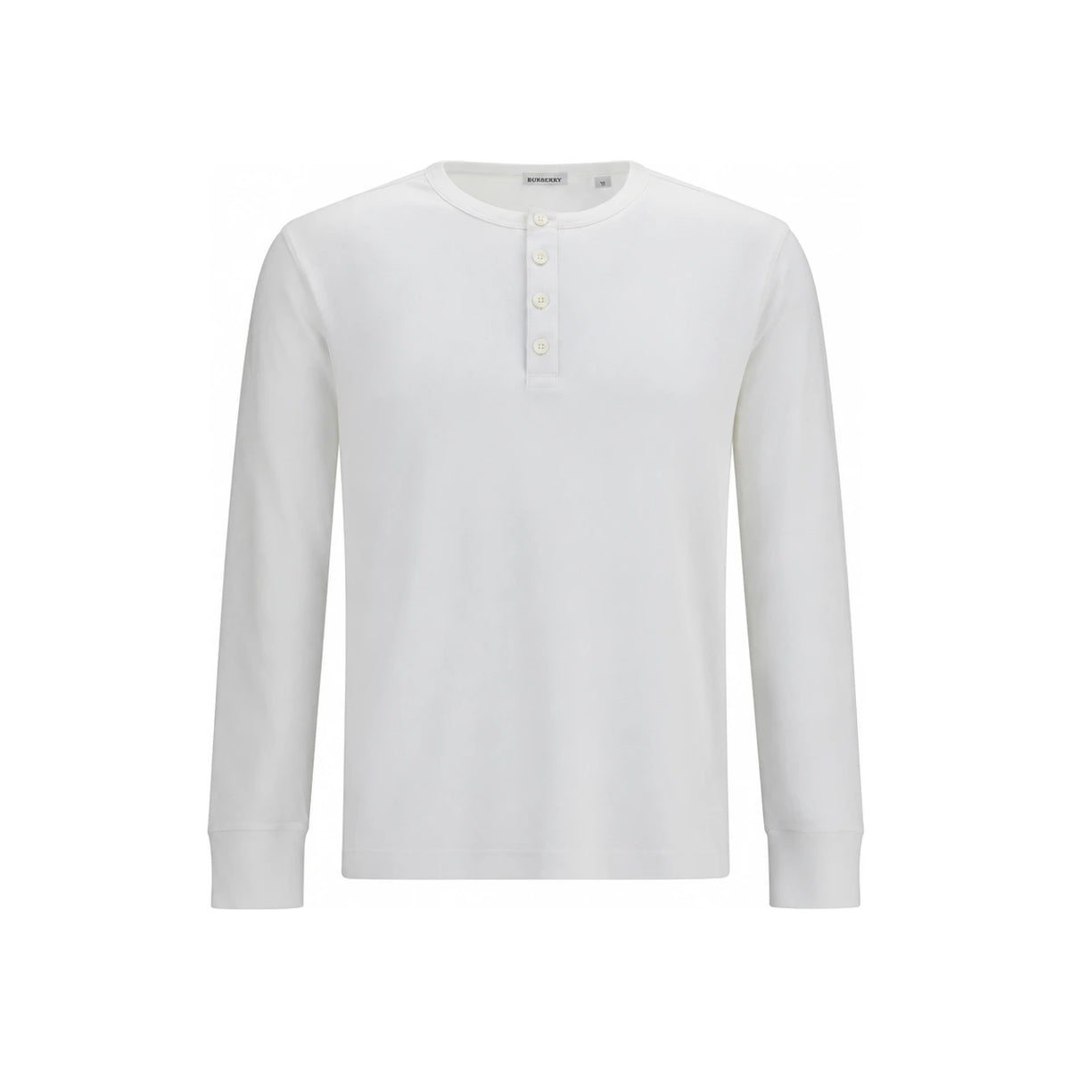 BURBERRY Logo Long Sleeve Cotton Shirt