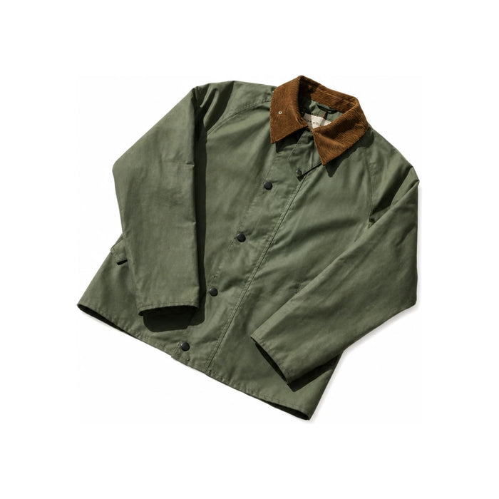 Barbour OS Transport Wax Jacket Light Moss Oversized MWX1678 GN32