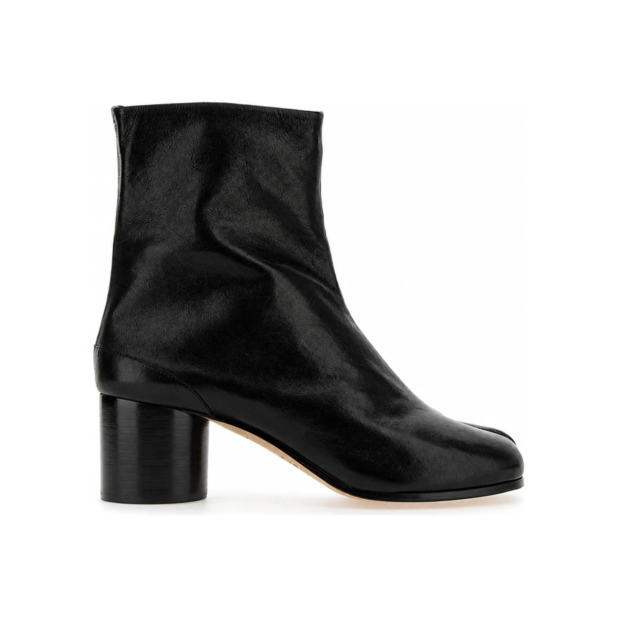 Maison Margiela Black Leather Ankle Boots
