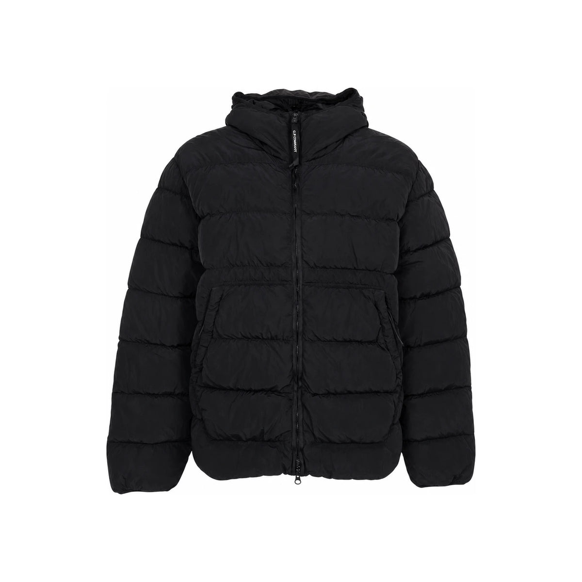 CP Company Black Down Puffer Jacket for Men