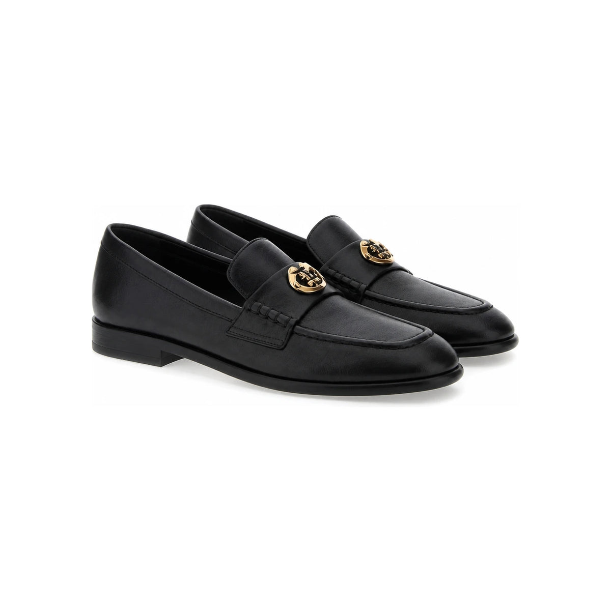BURBERRY Black Leather Loafers