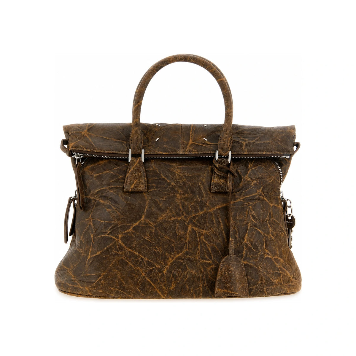 Maison Margiela Leather Shoulder Bag Brown