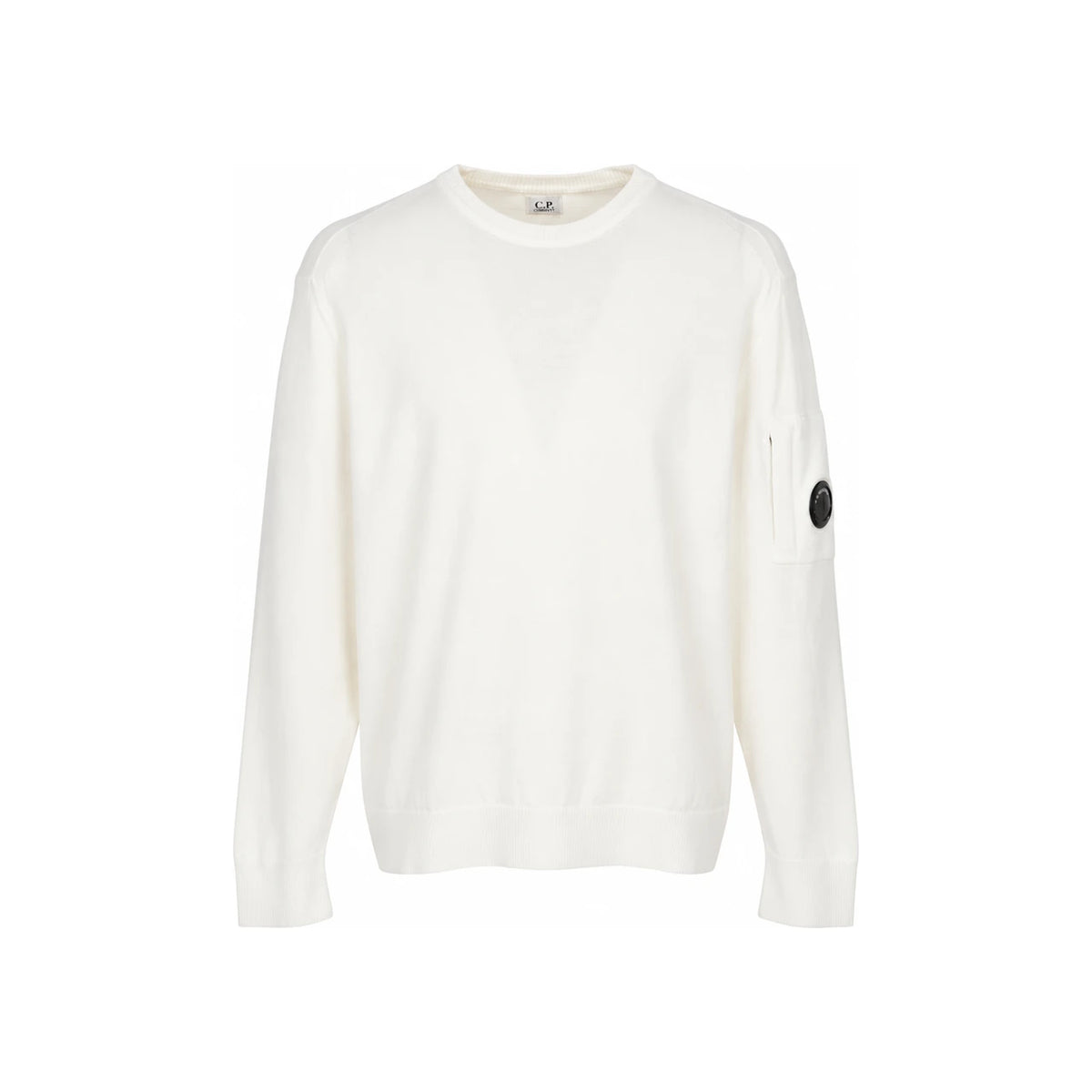 CP Company Men’s Crewneck Knit Sweater White