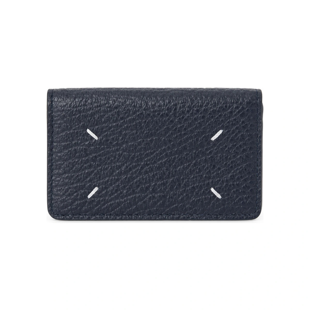 Maison Margiela Four-Stitch Leather Card Holder Unisex Black