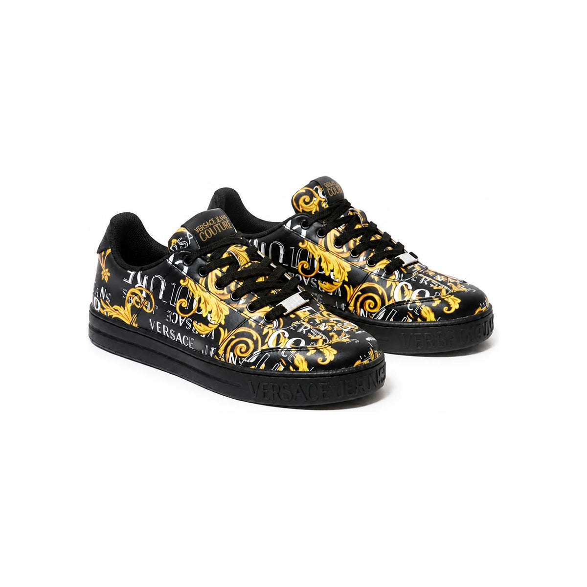 Versace Men's Low Top Court Sneakers 74YA3SK6 ZP264 G89