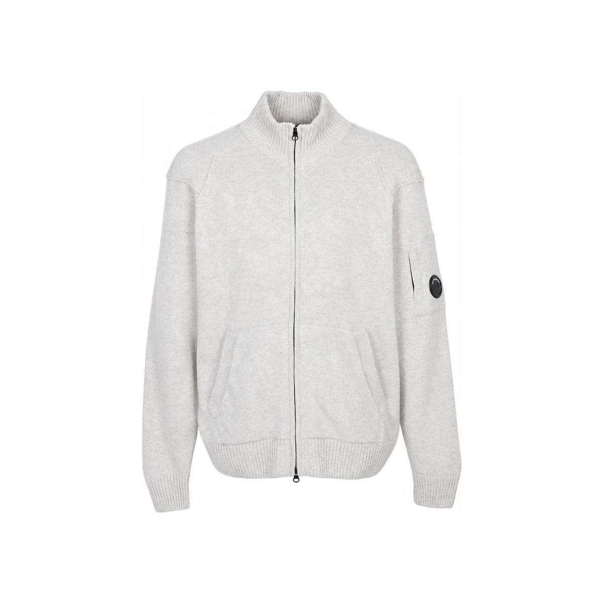 CP Company Men’s Zip-Up Knit Cardigan Navy