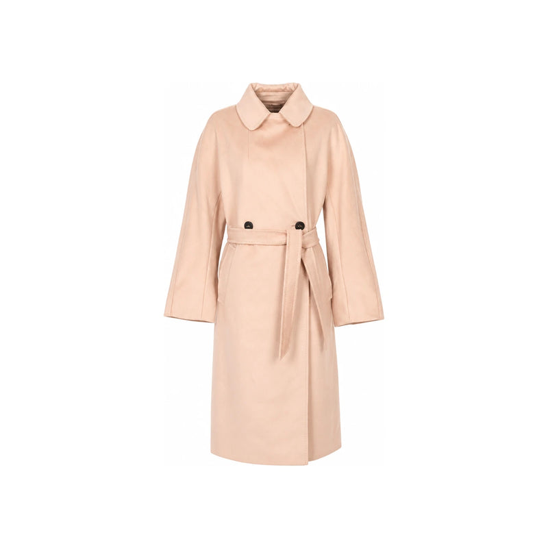 Max Mara Weekend Regina Coat Resina Beige Wool Blend Coat