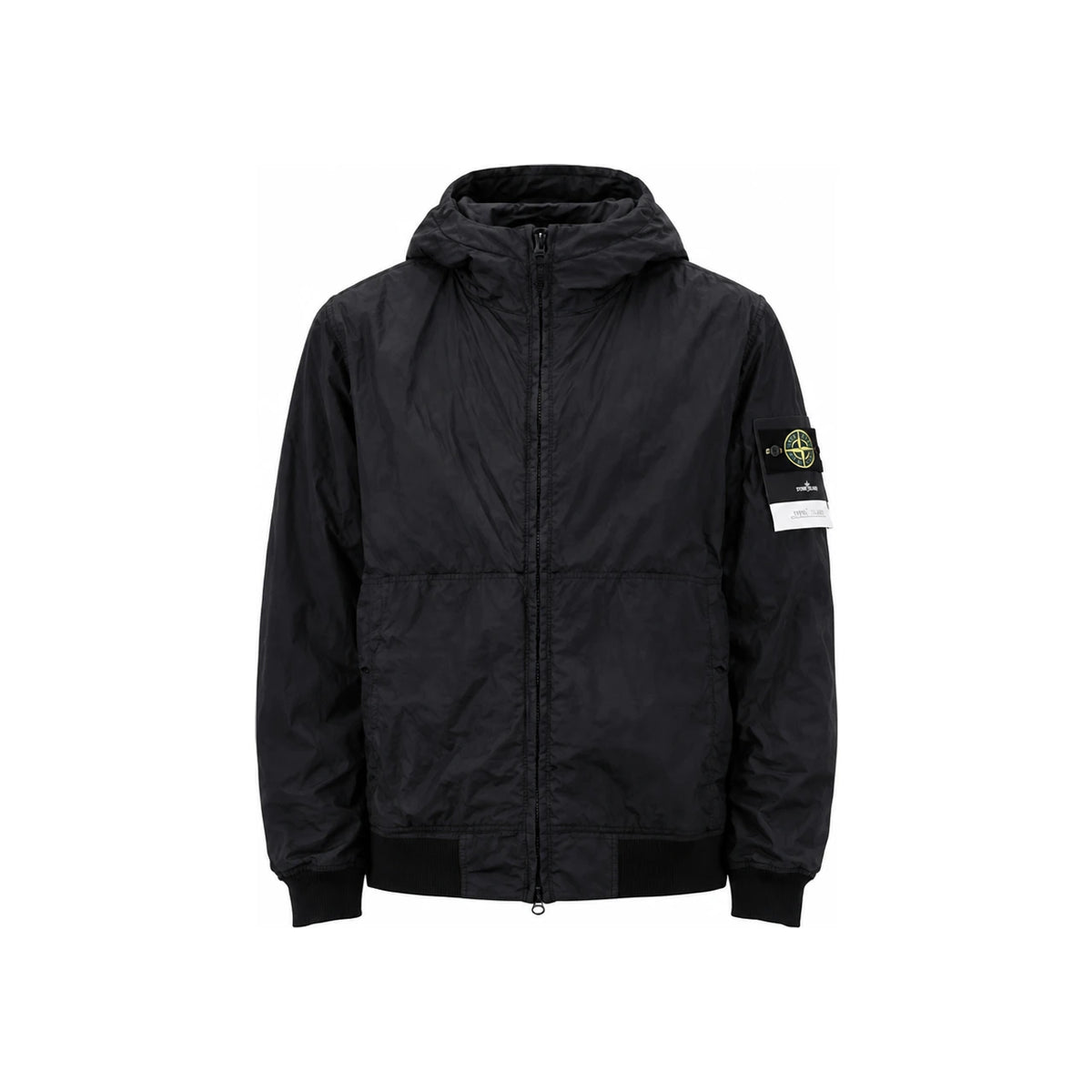 STONE ISLAND Crinkle Reps NY Hooded Jacket Black Men