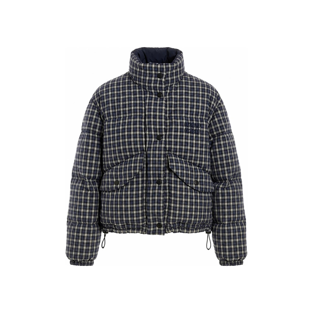 Miu Miu Blue White Down Puffer Jacket