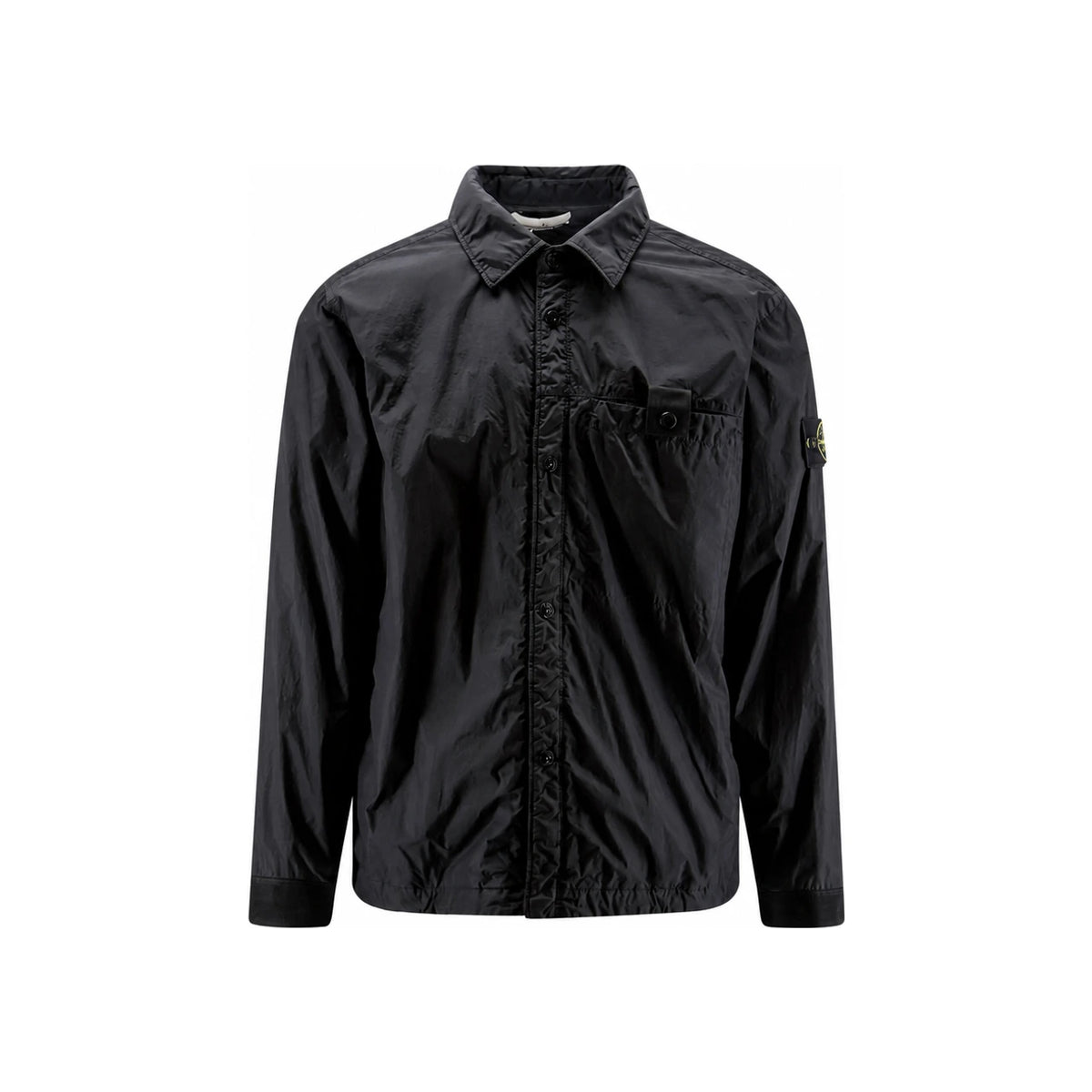 STONE ISLAND Woven Patch Logo Men's Jacket Black