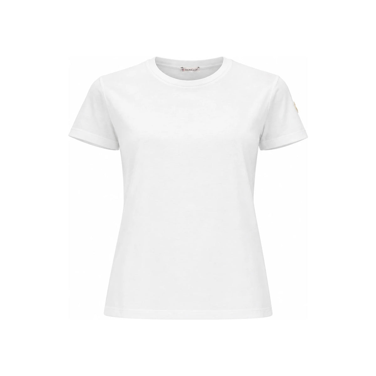 Moncler Short Sleeve Cotton T-Shirt Women’s White