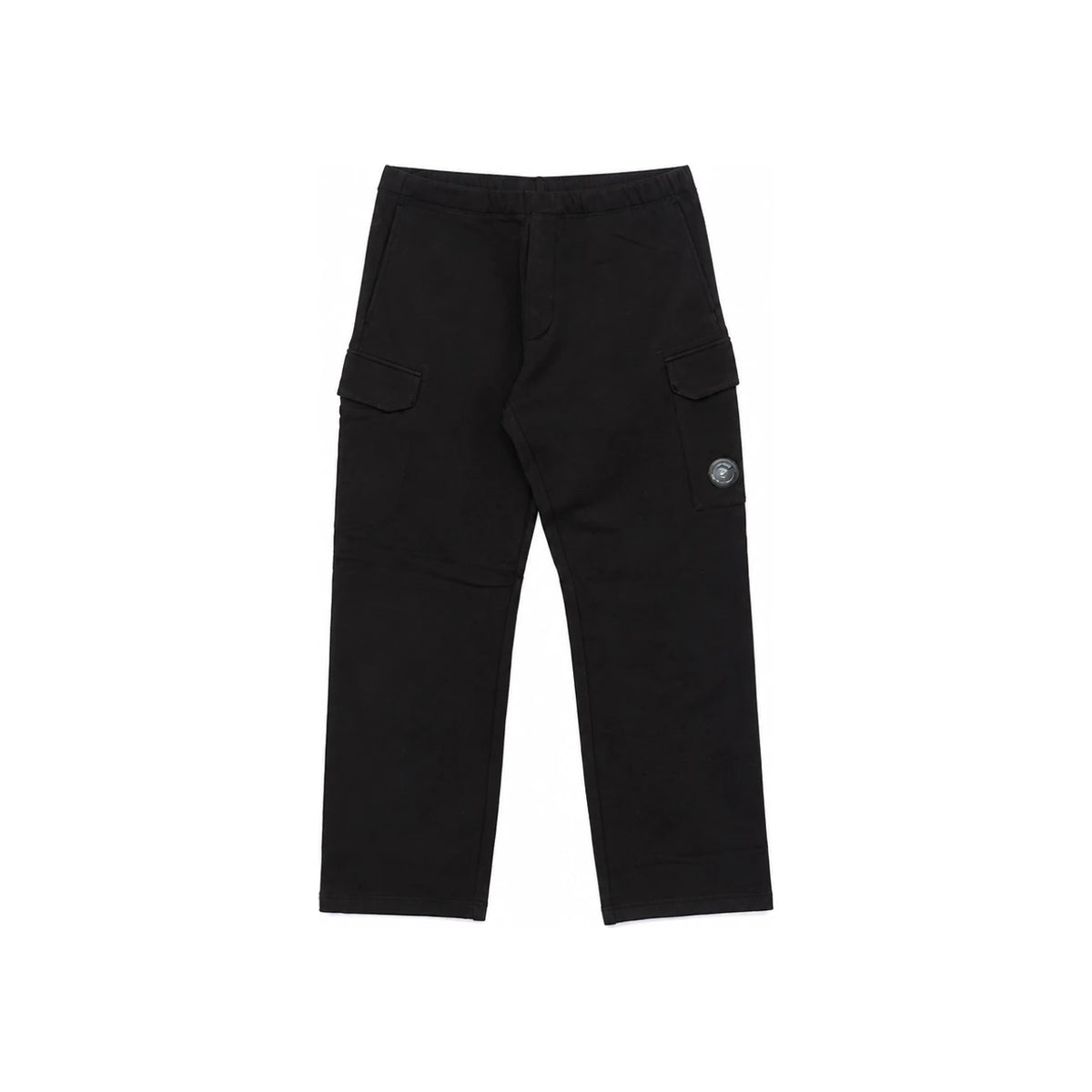 CP Company Diagonal Fleece Lens Badge Cargo Sweatpants for Men 21CMSP030A 999