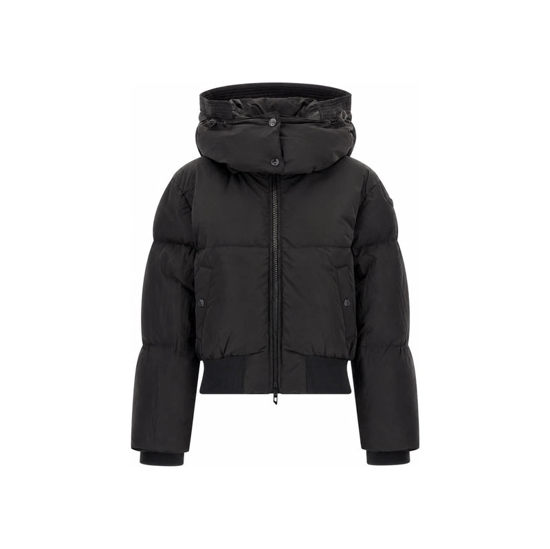DIESEL Women’s Wrinkled Nylon Hooded Puffer Jacket A23695 0GHBZ 9XX