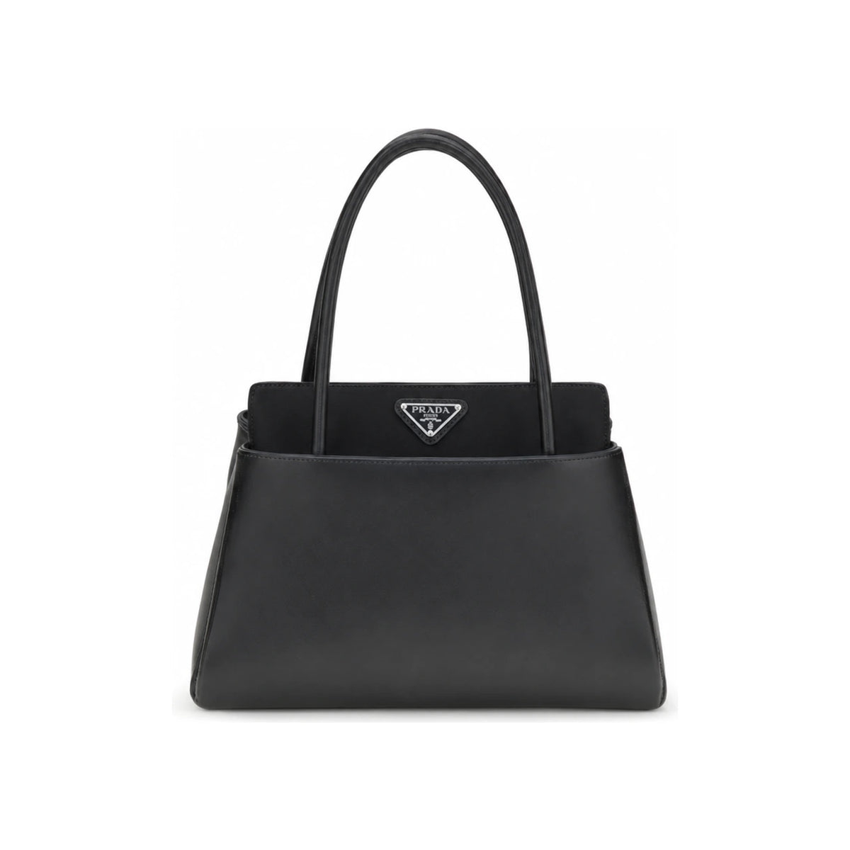 PRADA Black Leather Tote Bag