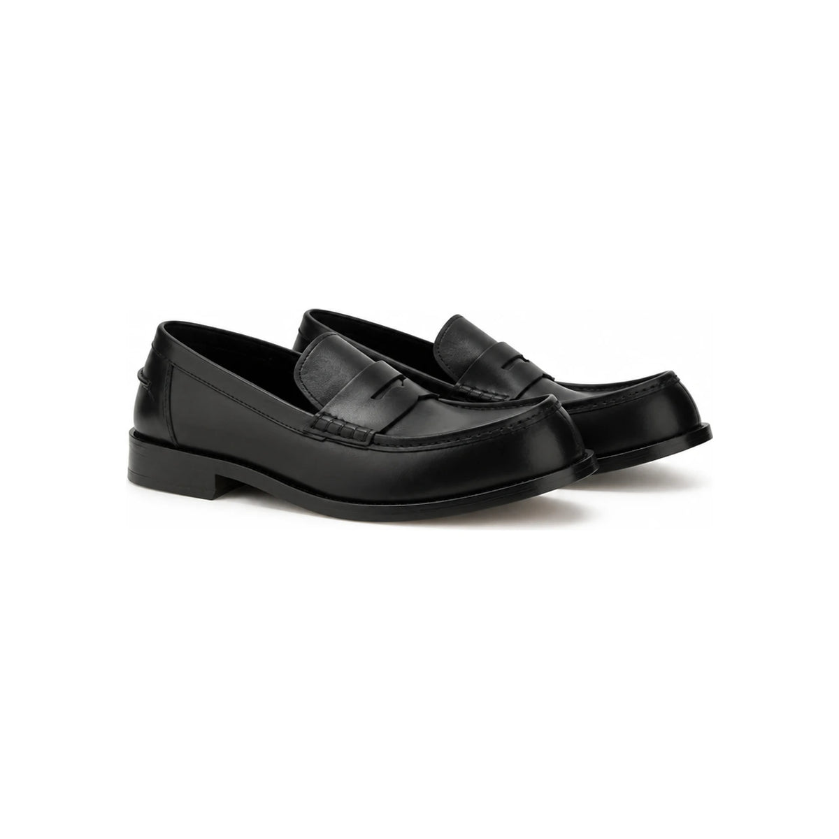 LOEWE Shiny Calfskin Loafers Black Men’s Shoes