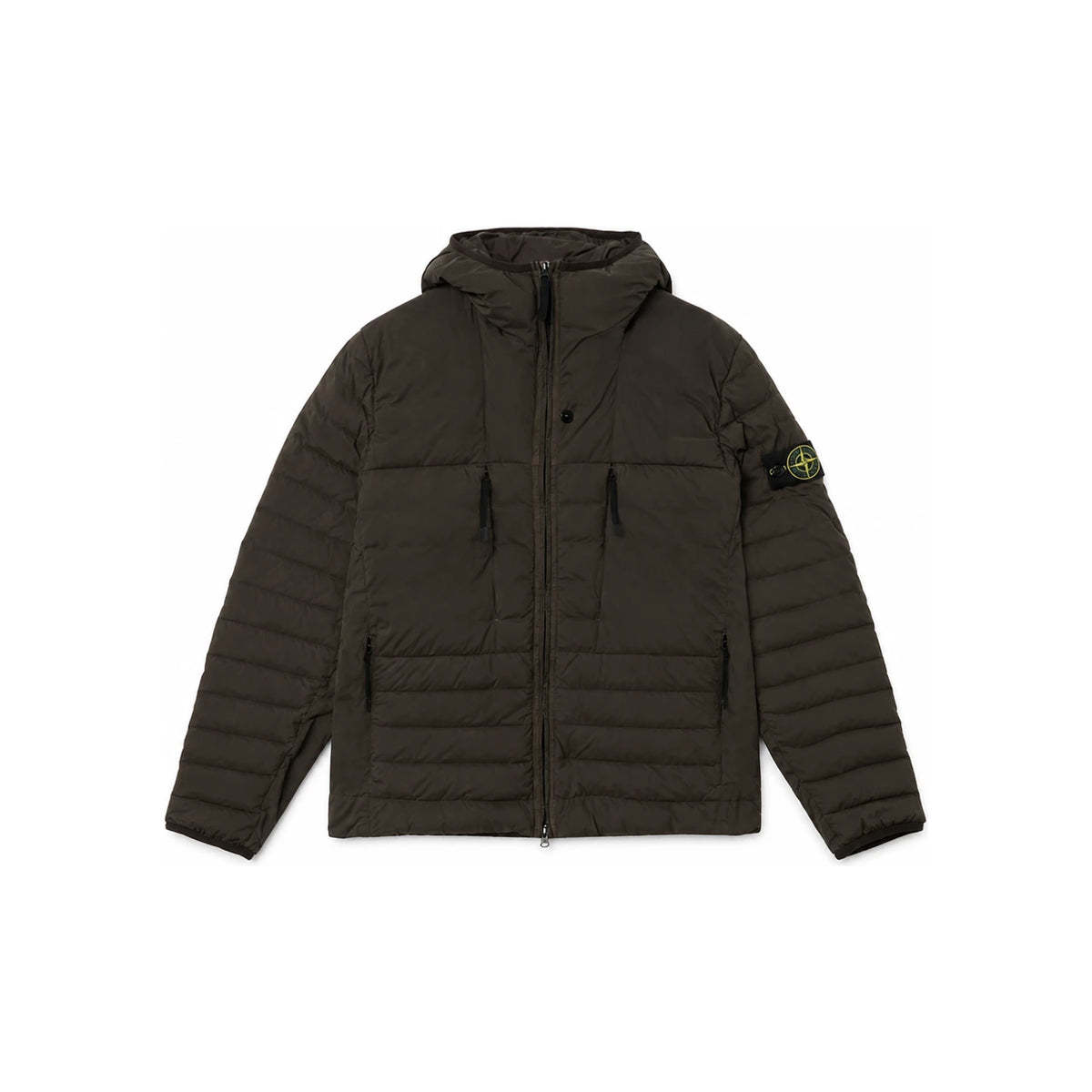 STONE ISLAND Seamless Tunnel Nylon Down TC Hooded Short Puffer Jacket