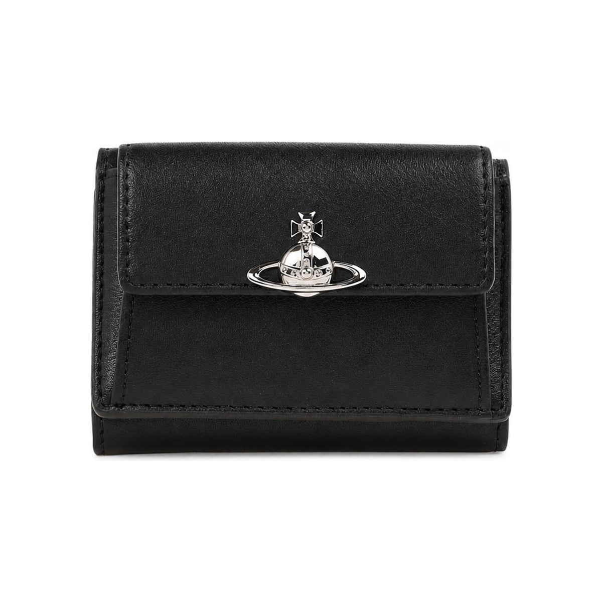 Vivienne Westwood Small Flap Purse Women’s Compact Wallet Black