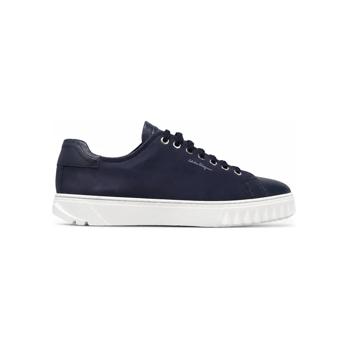 Ferragamo CUBE Men’s Low-Top Leather Sneakers