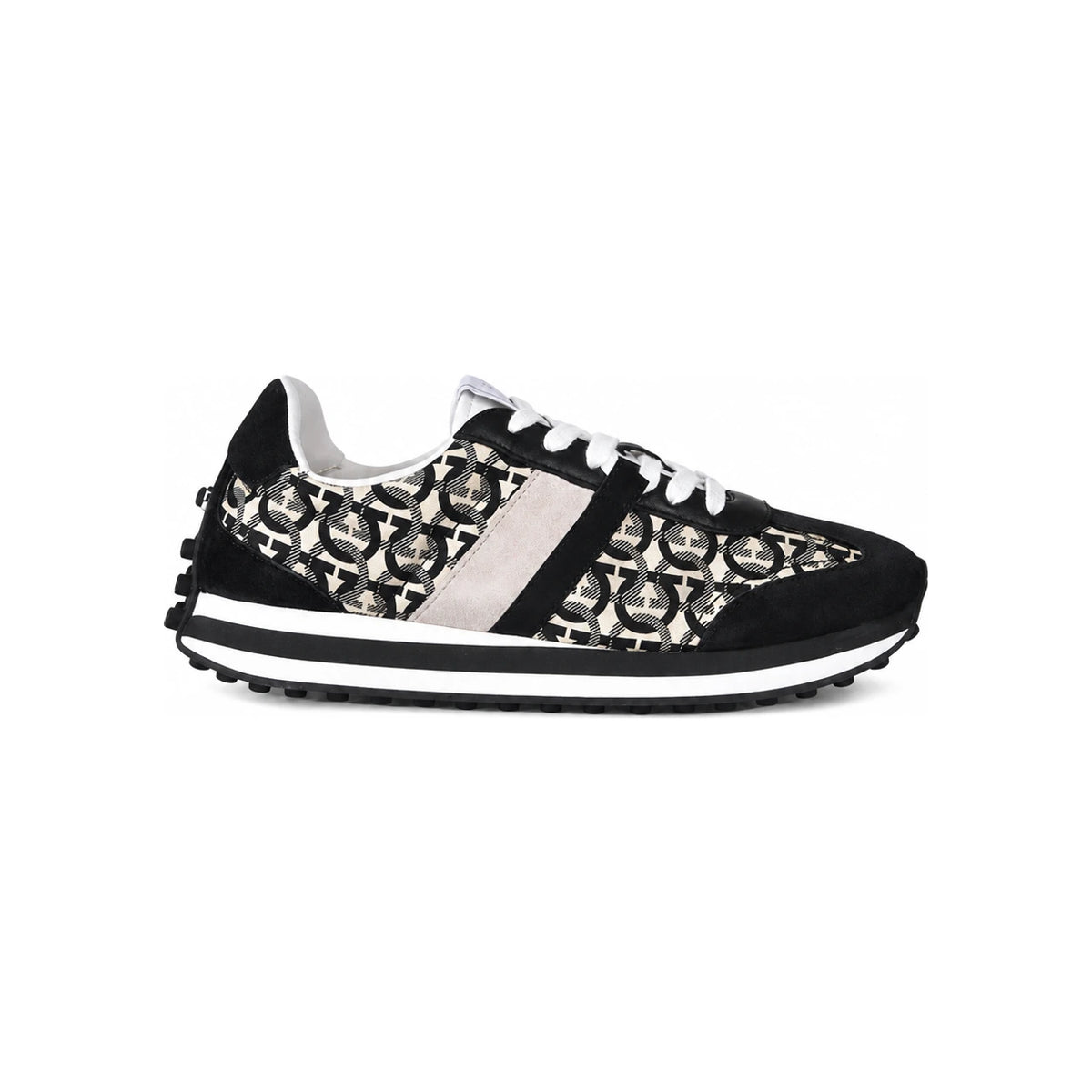 Ferragamo Gancini Iulio Low-Top Leather Sneakers for Men