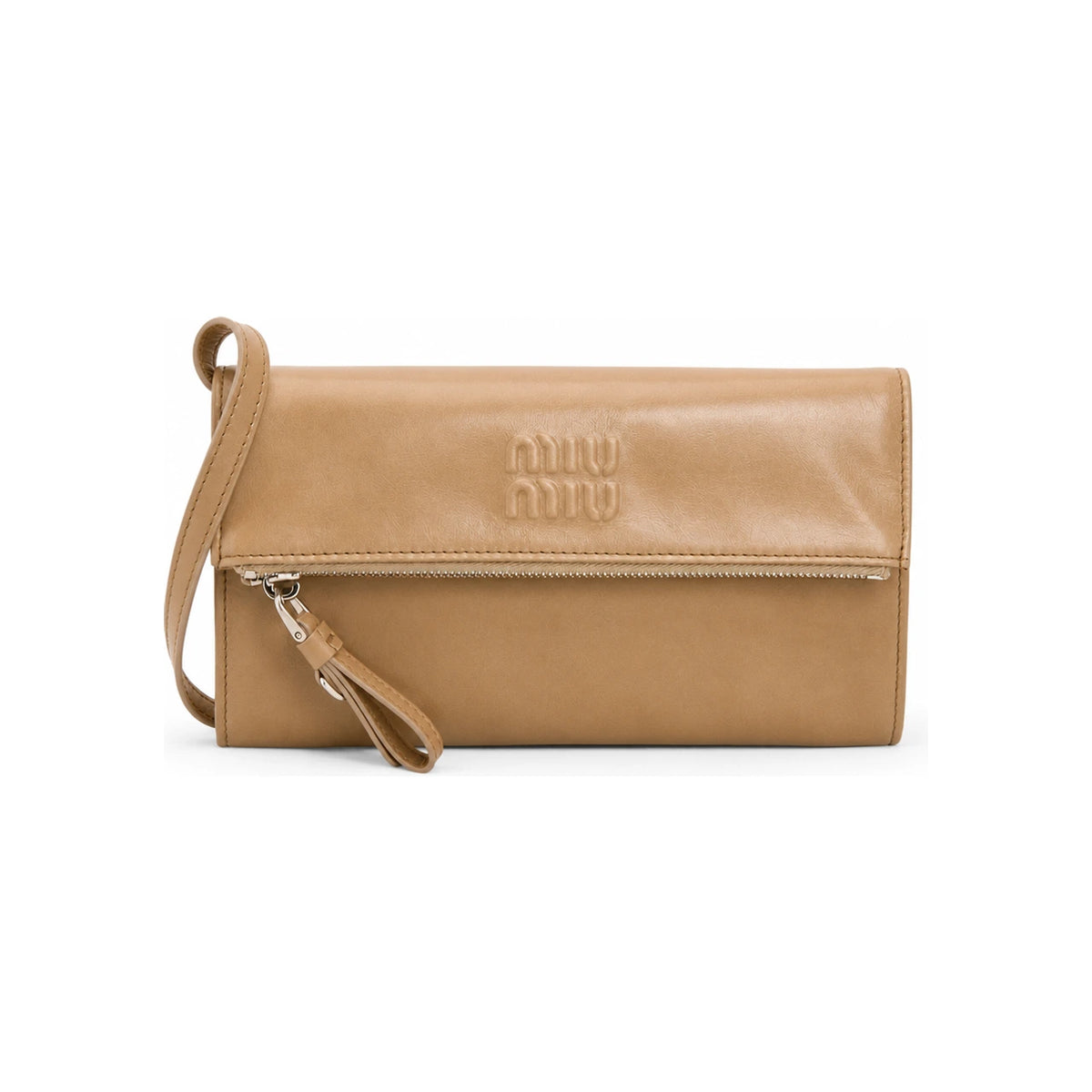 Miu Miu Leather Pouch with Shoulder Strap 5MT048 2A44 F0770