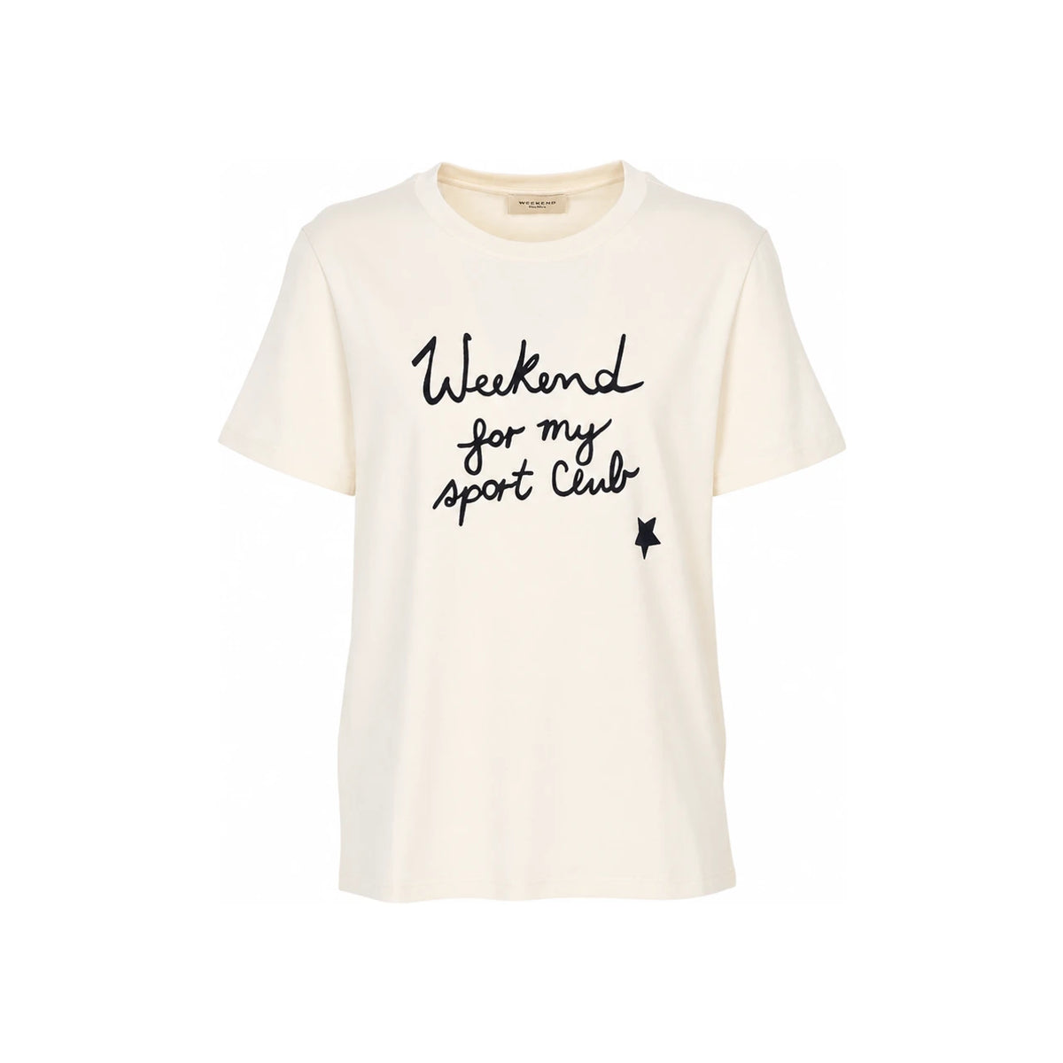 Max Mara Weekend Edison Short Sleeve T-Shirt White Cotton