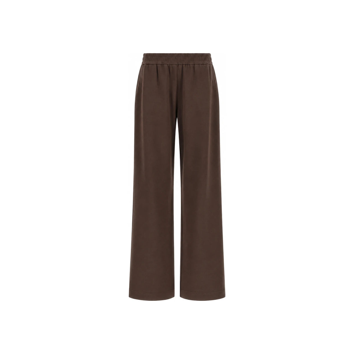 Moncler Navy Wool Blend Classic Trousers for Women