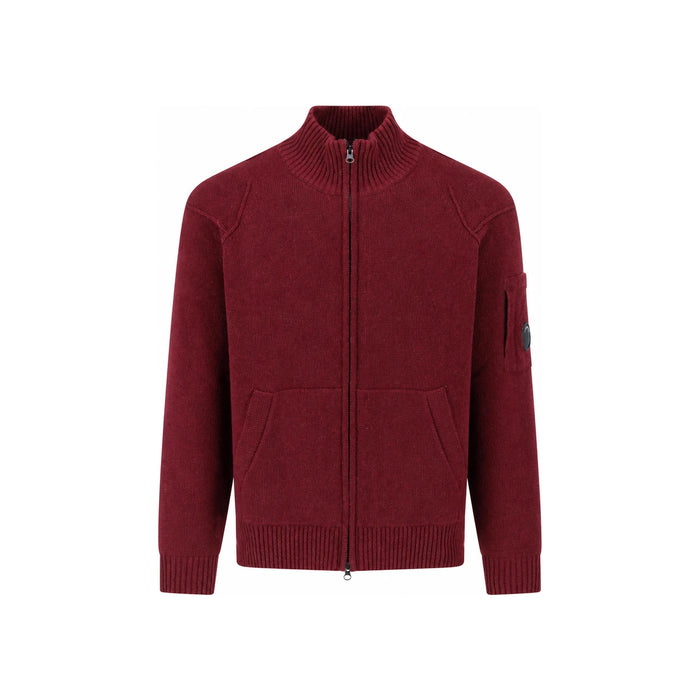 CP Company Andorra Red Knit Cardigan for Men