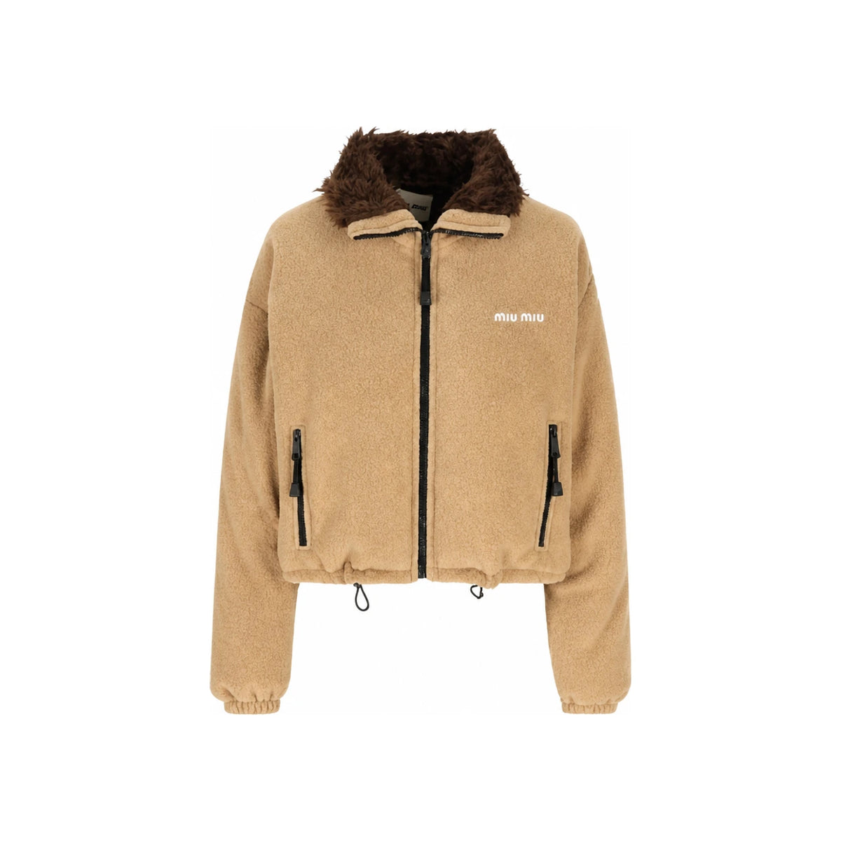 Miu Miu Camel Down Puffer Jacket for Men