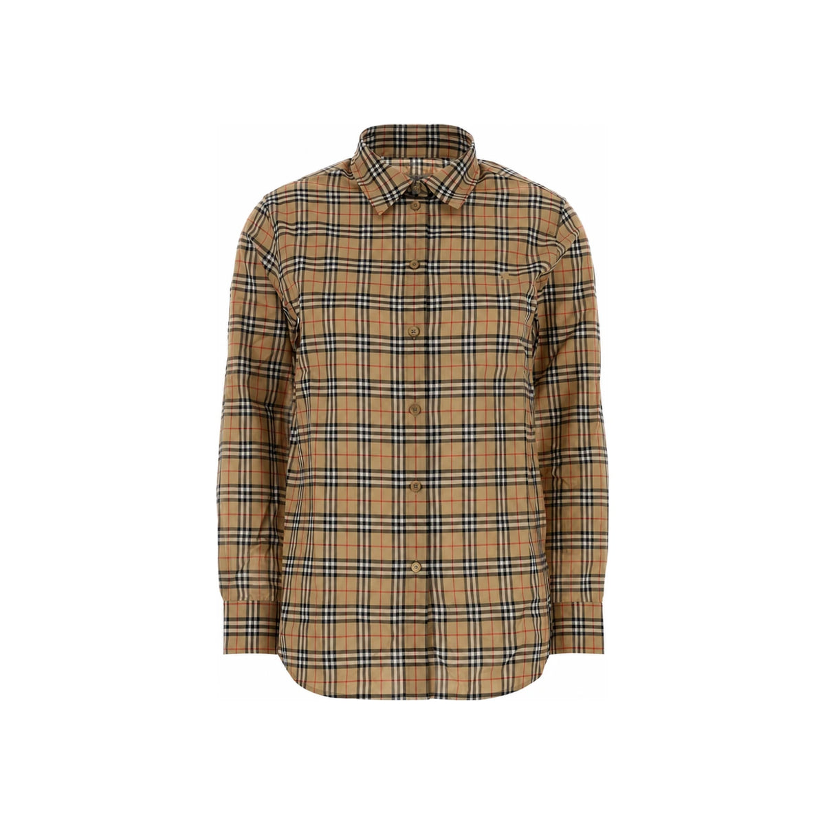 BURBERRY Long Sleeve Button-Down Shirt for Women