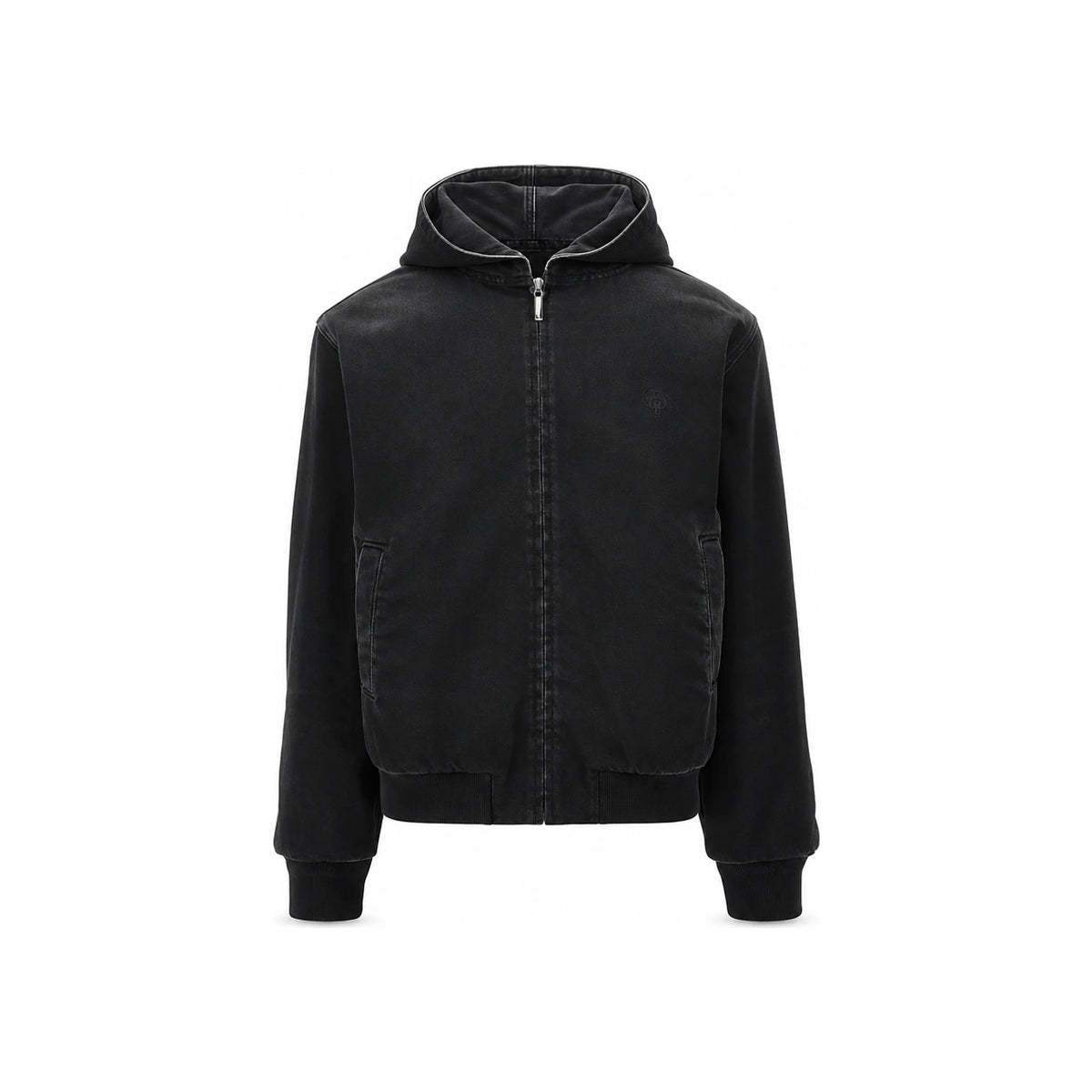 GUCCI Zip-Up Jacket Black Cotton Blend