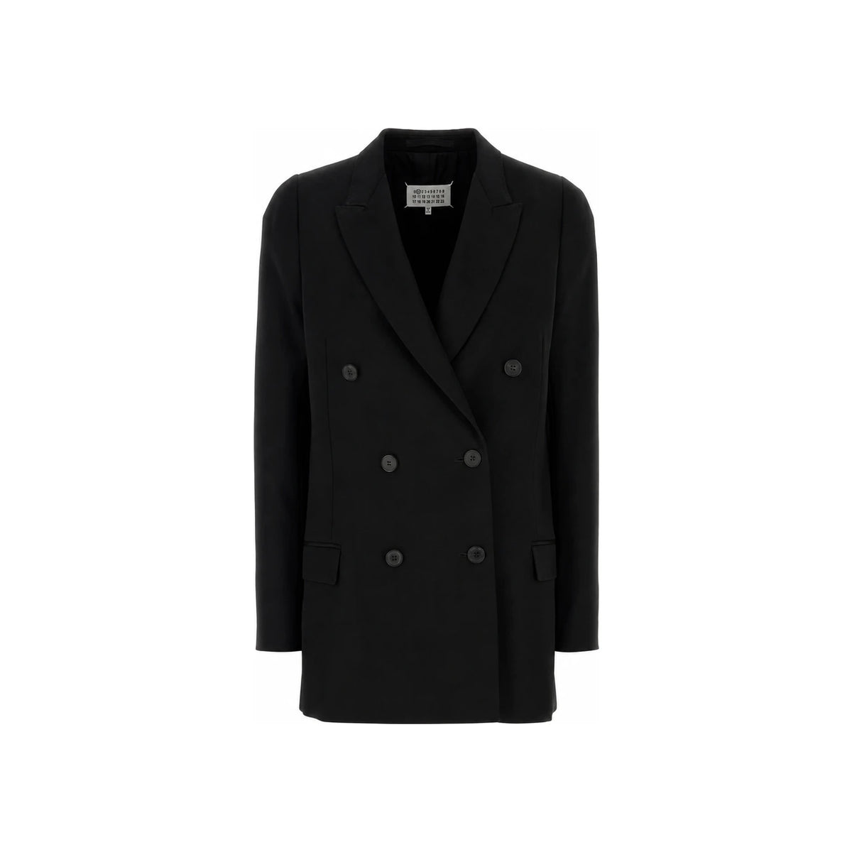 Maison Margiela Black Wool Blend Tailored Jacket