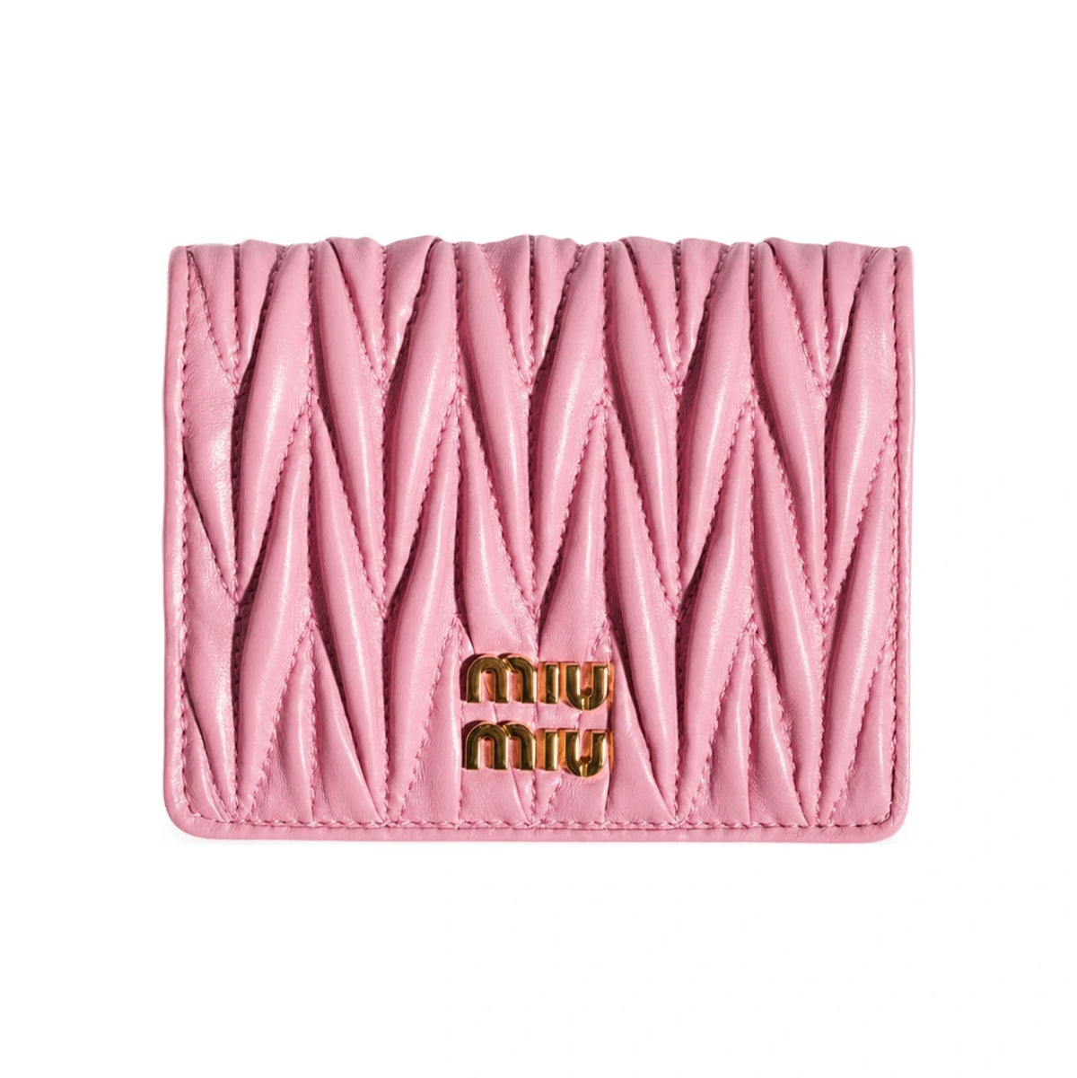 Miu Miu Matelassé Nappa Leather Compact Wallet 5MV204 AFPP F0028