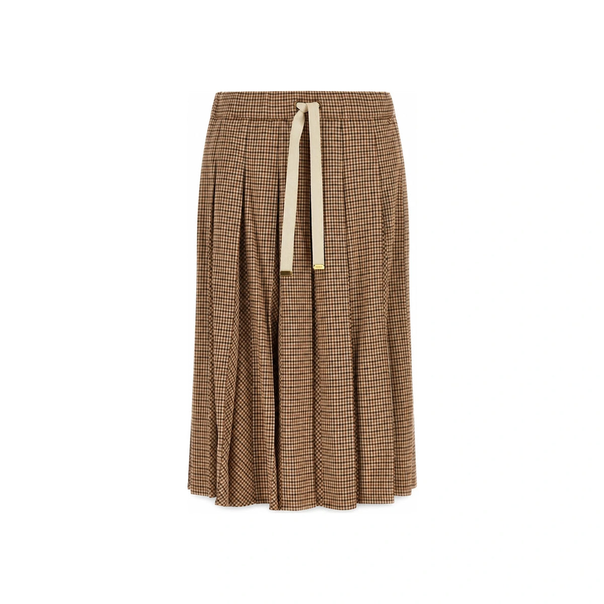 Moncler Women's Micro Check Wool Midi Skirt 2D00001 599LV F22