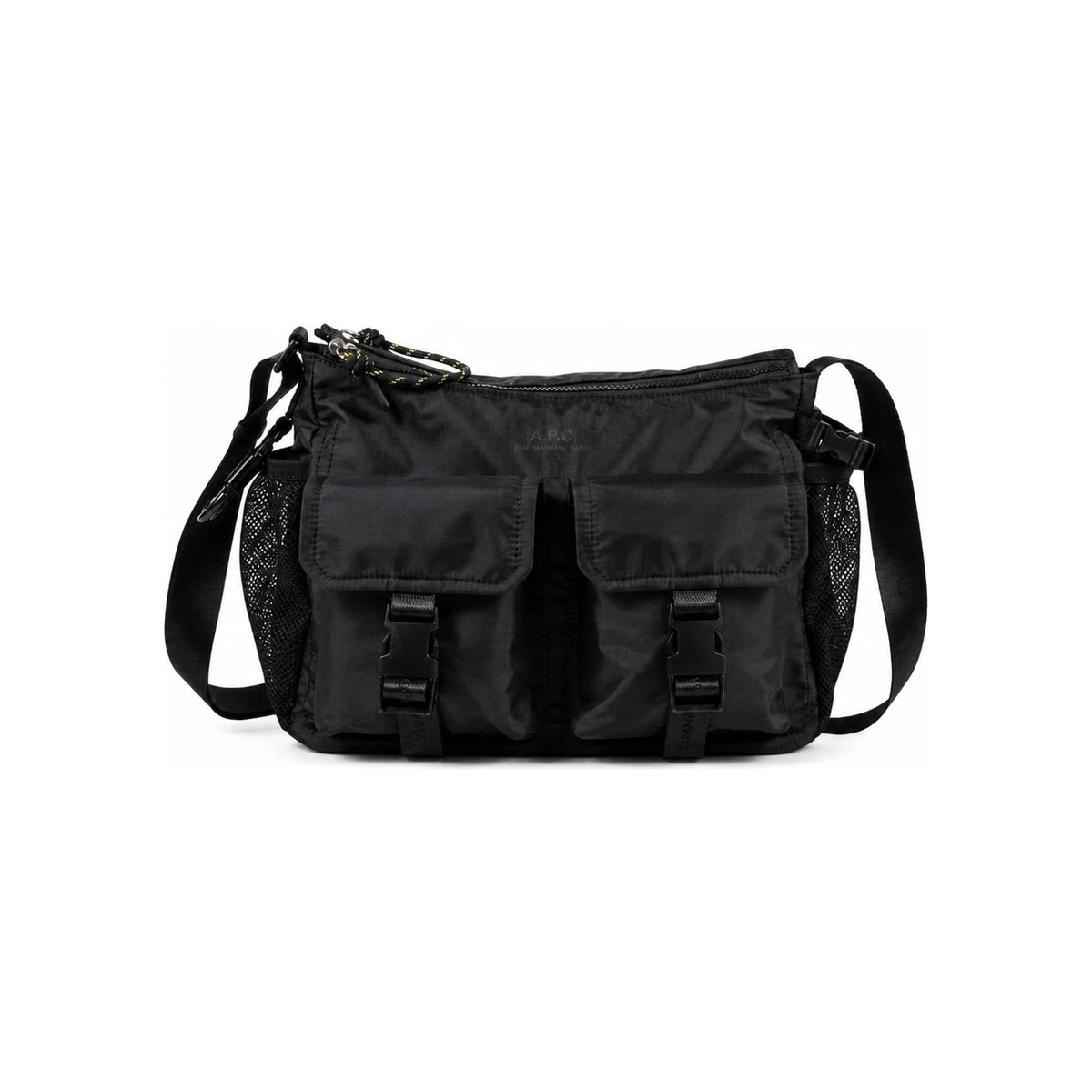 A.P.C. Trek Crossbody Bag Black Nylon Unisex