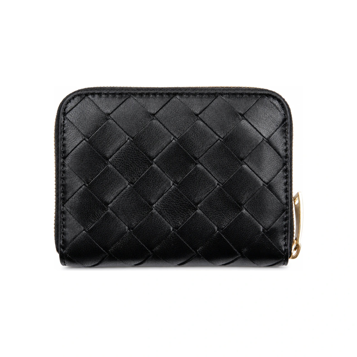 Bottega Veneta Intrecciato Woven Leather Zip Bifold Wallet Women’s