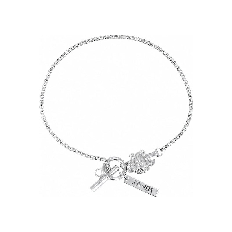 Versace Medusa Logo Charm Rolo Chain Bracelet for Men 1022783 1A00620 3J030