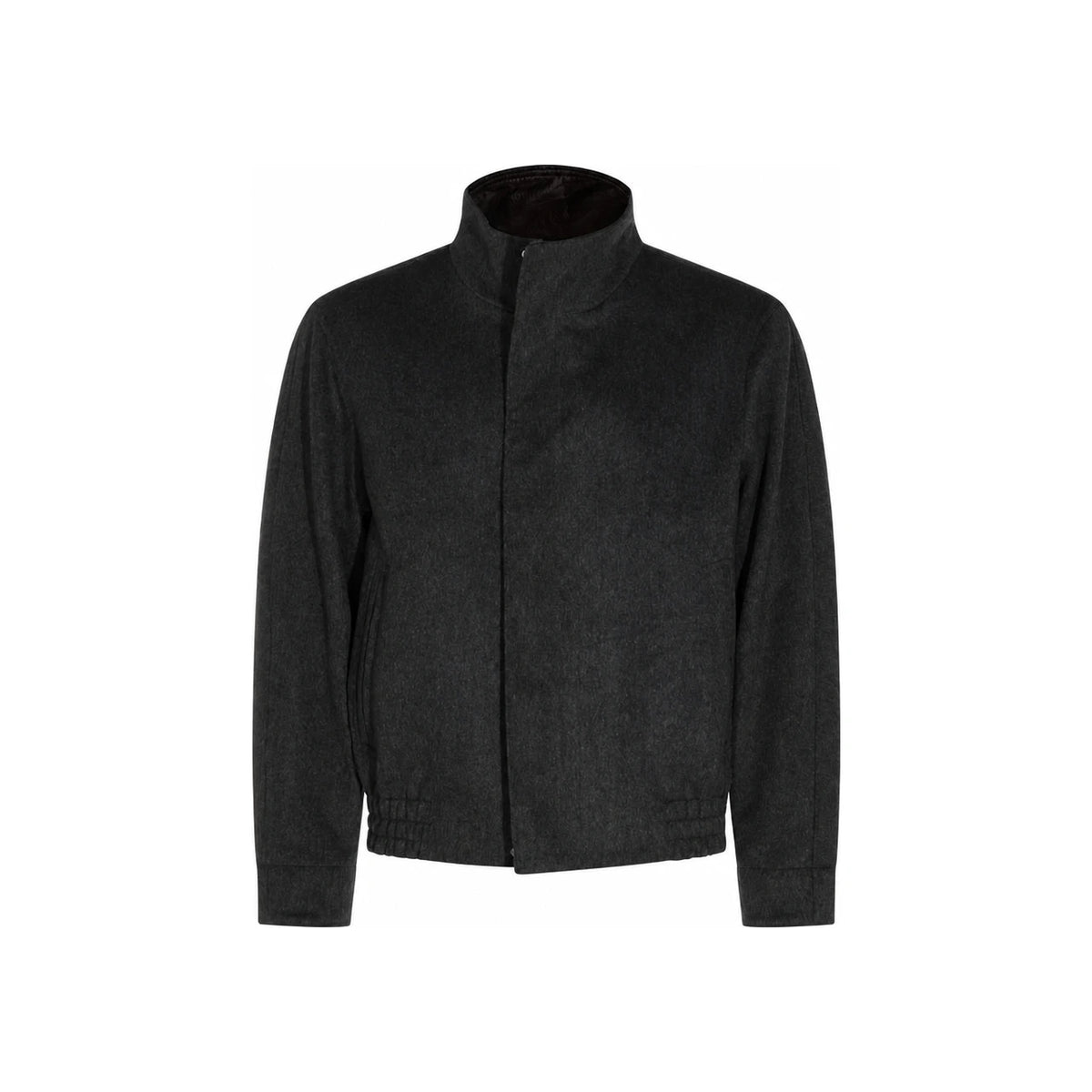 LARDINI Gray Wool-Blend Tailored Jacket for Men