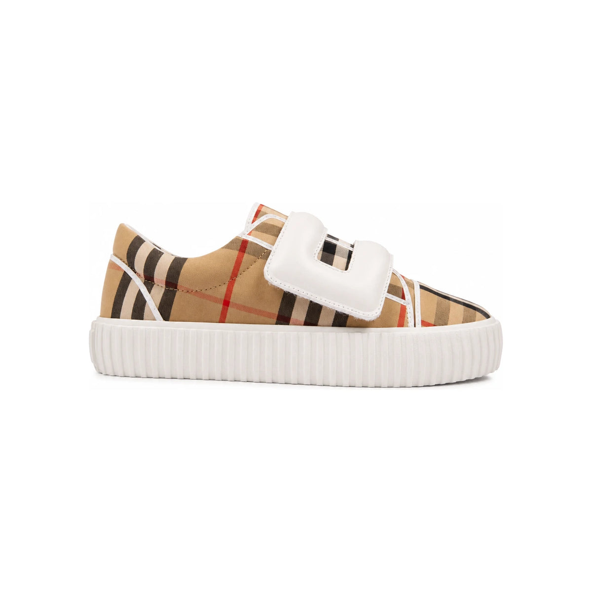 BURBERRY Vintage Check Velcro Low-Top Sneakers Women