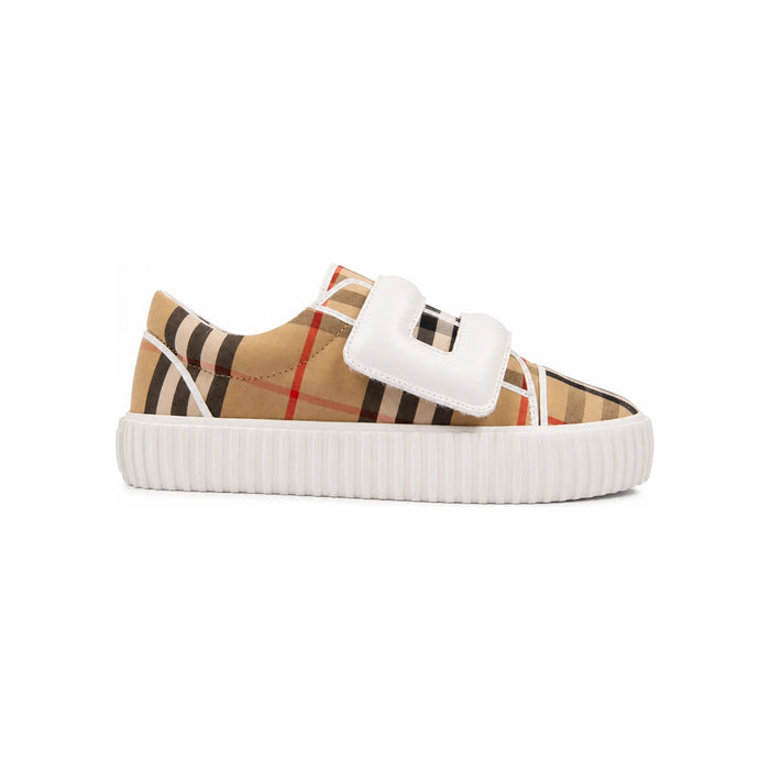 BURBERRY Vintage Check Velcro Low-Top Sneakers Women